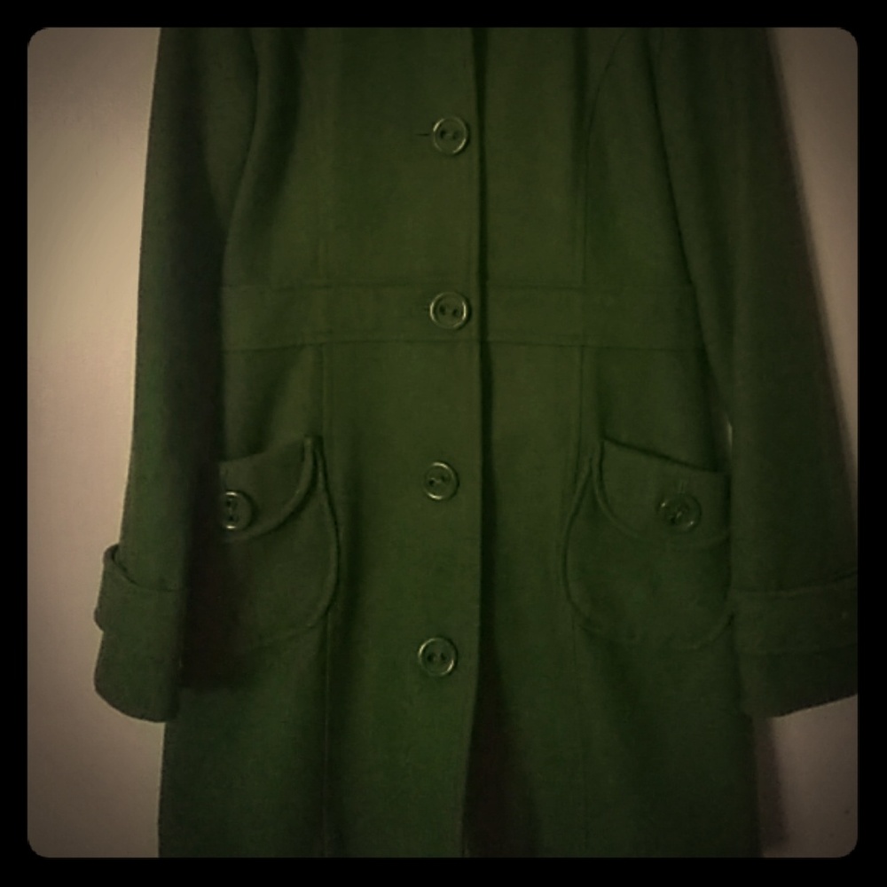 Tulle long peacoat jacket